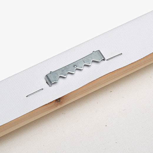 Sawtooth hanger pre-installed on the back of the canvas frame