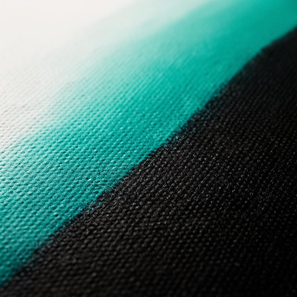 Macro photo of pigmented latex ink on canvas weave