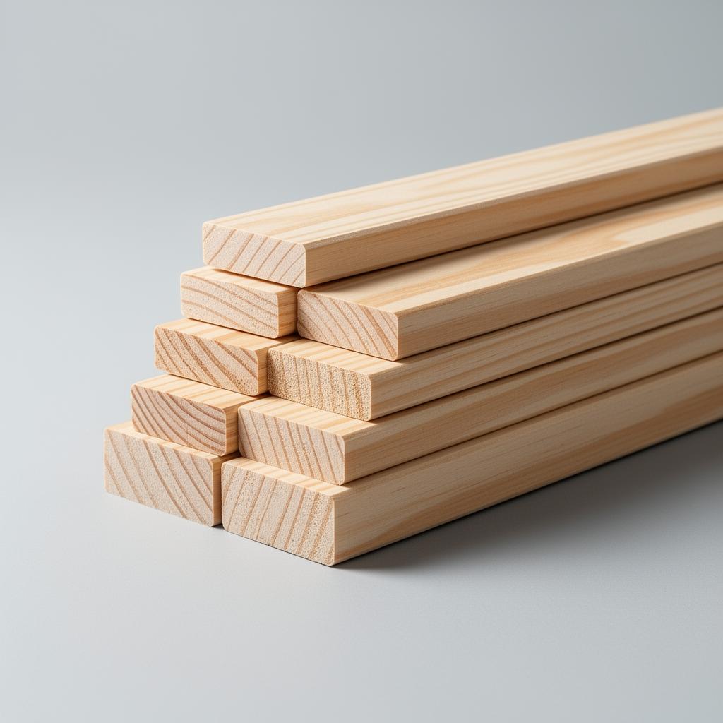 Stack of FSC radiata pine canvas stretcher bars